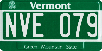 VT license plate NVE079