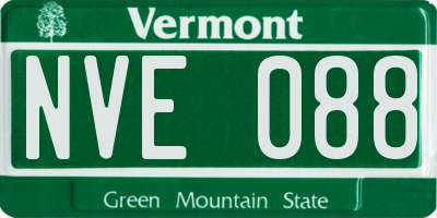 VT license plate NVE088