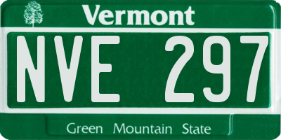 VT license plate NVE297