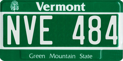 VT license plate NVE484