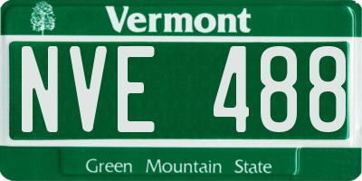 VT license plate NVE488