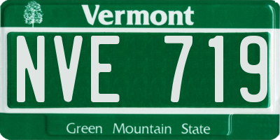 VT license plate NVE719