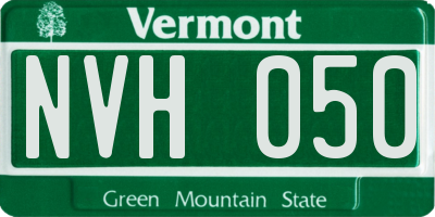 VT license plate NVH050