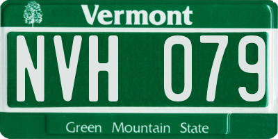VT license plate NVH079