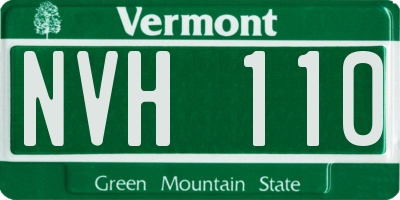 VT license plate NVH110