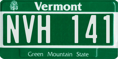 VT license plate NVH141
