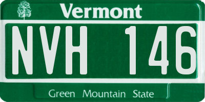 VT license plate NVH146