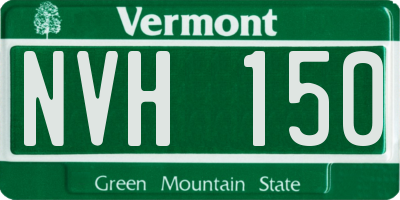 VT license plate NVH150