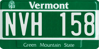 VT license plate NVH158