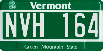 VT license plate NVH164
