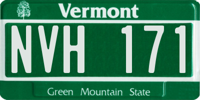 VT license plate NVH171