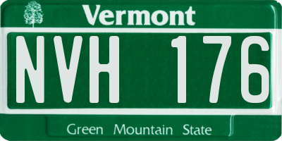 VT license plate NVH176