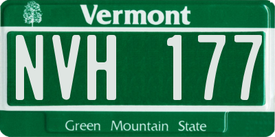 VT license plate NVH177