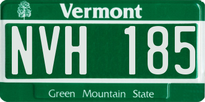 VT license plate NVH185