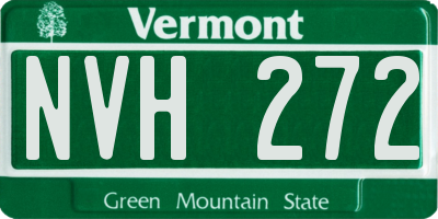 VT license plate NVH272