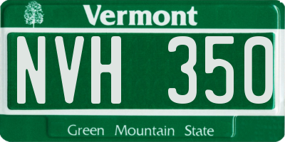VT license plate NVH350
