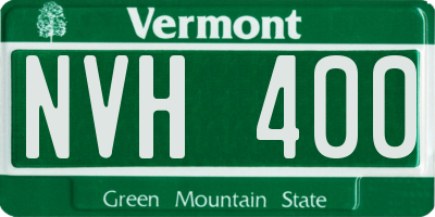 VT license plate NVH400