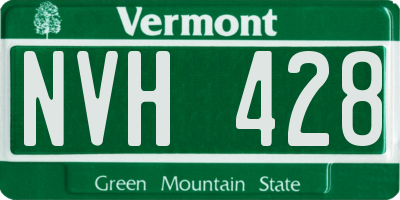 VT license plate NVH428