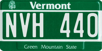 VT license plate NVH440
