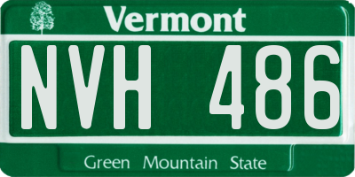 VT license plate NVH486