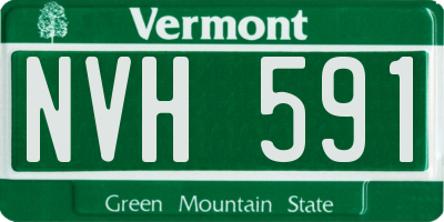 VT license plate NVH591