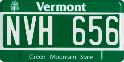 VT license plate NVH656