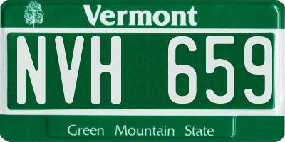 VT license plate NVH659