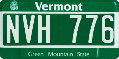VT license plate NVH776