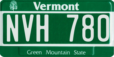 VT license plate NVH780