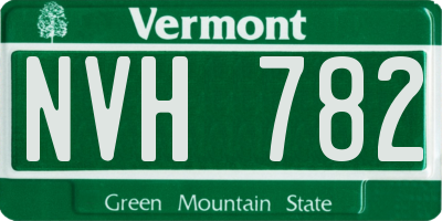 VT license plate NVH782