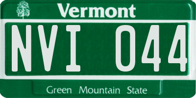 VT license plate NVI044