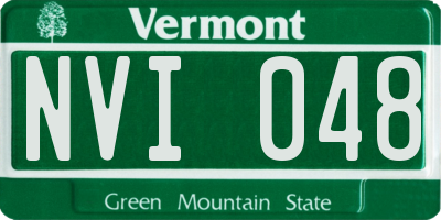 VT license plate NVI048