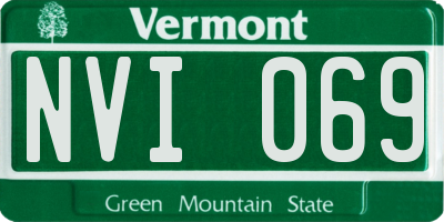 VT license plate NVI069