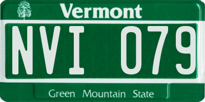VT license plate NVI079