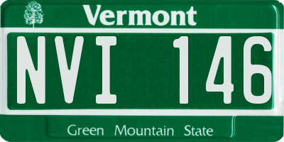 VT license plate NVI146