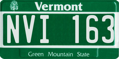 VT license plate NVI163