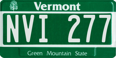 VT license plate NVI277