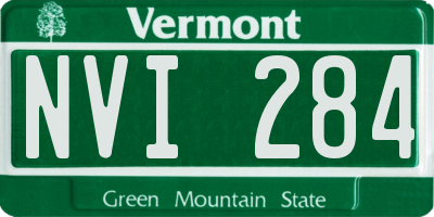 VT license plate NVI284