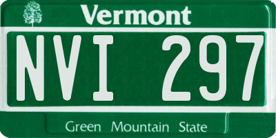 VT license plate NVI297
