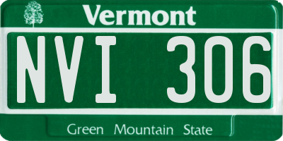 VT license plate NVI306