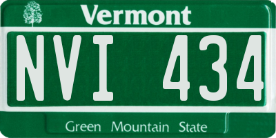 VT license plate NVI434