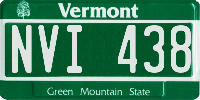 VT license plate NVI438