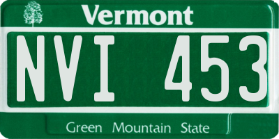 VT license plate NVI453