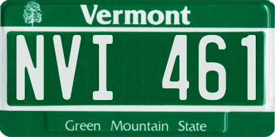 VT license plate NVI461