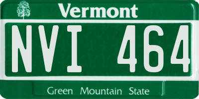 VT license plate NVI464