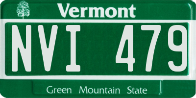 VT license plate NVI479