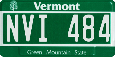 VT license plate NVI484
