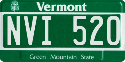 VT license plate NVI520