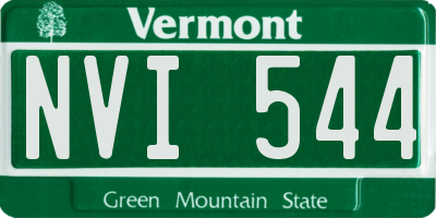 VT license plate NVI544