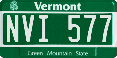 VT license plate NVI577